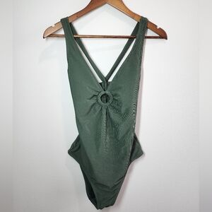 Shade & Shore Green One Piece Swimsuit
